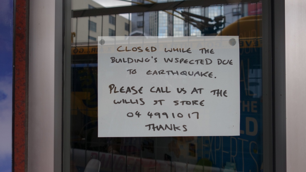 viele Häuser sind abgesperrt